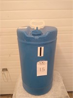 15 Gallon Blue Plastic Container