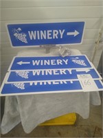 4 Winery Signs