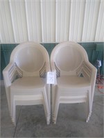 12 Plastic Patio Chairs