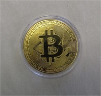 24kt Gold Plated Commemorative Bitcoin