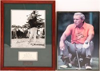 ARNOLD PALMER & BYRON NELSON GOLF PHOTOS - AUTOGRA