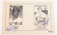 TONY BERNAZARD & MIKE CUELLAR SGC AUTH AUTOGRAPHS