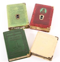 BOOK FORM COIN BANKS - LOT OF 4