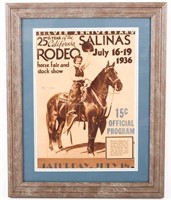 1936 SALINAS RODEO PROGRAM COVER