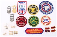 NRA BOY SCOUTS PATCHES & PINS - MEMBER, SHARPSHOOT