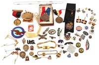 ESTATE PINS & MEDALS: COLLEGIATE, FRATERNAL & CHAL