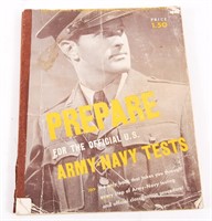 WWII "PREPARE FOR THE OFFICIAL US ARMY-NAVY TESTS"