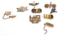 U.S. AIR FORCE STERLING SERVICE & SWEETHEART PINS