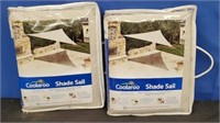 2 Coolaroo Shade Sails 13'x13'x13'
