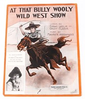 AT THE BULLY WOOLY WILD WEST SHOW 1913 SHEET MUSIC