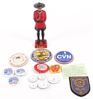 GENTLEMAN'S ESTATE LOT OF BUTTONS, WATCH FACES, &