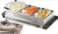 HOT SURFACE -3 STATION STAINLESS STEEL BUFFET