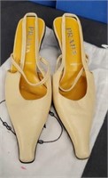 Pair Authentic Yellow Prada High Heels