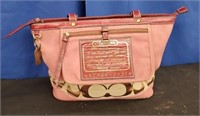 Pink and Tan Coach Purse