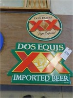 Dos Equis Beer Tins