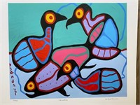 FISH AND BIRDS BY NORVAL MORRISSEAU-GICLEE