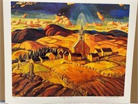 VILLAGE CHURCH BY FRANKLIN CARMICHAEL