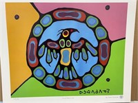 SACRED WHEEL BY NORVAL MORRISSEAU