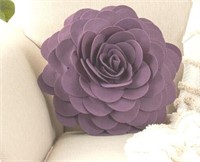 Montrose Floral Round Throw Pillow Violet