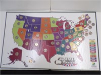 50 STATES MAP W / QUARTERS