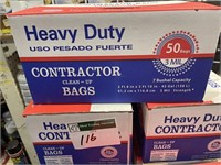Contractor Bags- Heavy Duty 3mil 50bags/case