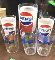 6pcs 3-sized pepsi glasses