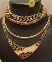 4 vintage "gold" Necklaces