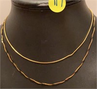 2 "Gold" Necklaces