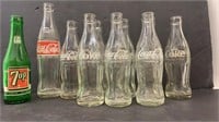 Collectable Coca-Cola glass bottles
