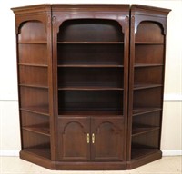 Ethan Allen 3-Section Cherry Bookcase