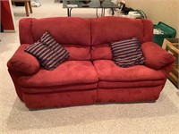 Red Couch w/Pillows
