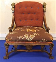 Victorian Slipper Chair, Attr. John Jelliff