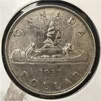 1937 Silver Dollar - Better Date