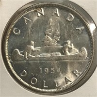 1954 Silver Dollar (SWL) BETTER DATE