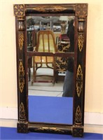 19th C. Sheraton Half Pillar Mirror