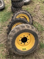 SKID STEER TIRES AND WHEELS (4)