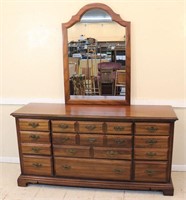 Double Dresser w/ Mirror by American Drew