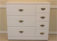White Pressboard Chest of Drawers