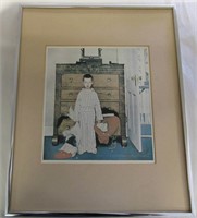 16x20" Framed Norman Rockwell Print - NO GLASS