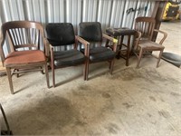 5 WOODEN CHAIRS