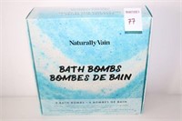 9PIECE NATURALLY VAIN BATH BOMBS