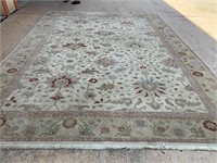 Hand knotted room size rug