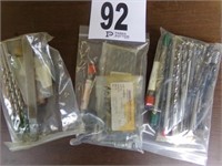 (3) Bags of Drill Bits & Misc.