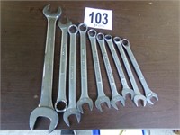 Set of Large Craftsman Wrenches (9 Pieces)