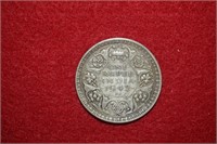 1942 India Silver Rupee   ASW 0.1874oz  0.50 Fine