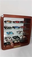 GREAT RACING CARS OR HISTORY WITH DISPLAY SHELF