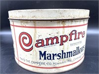 Vintage Campfire Marshmallows Tin 10” x 6”