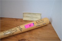 Willie Mays Personal Model Autographed Bat w/Cert