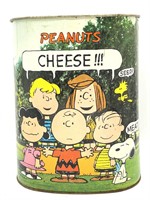 Peanuts Tin Trash Bin 13” -Cheinco
