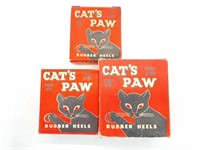 Vintage Cat’s Paw Rubber Heels in Original Boxes